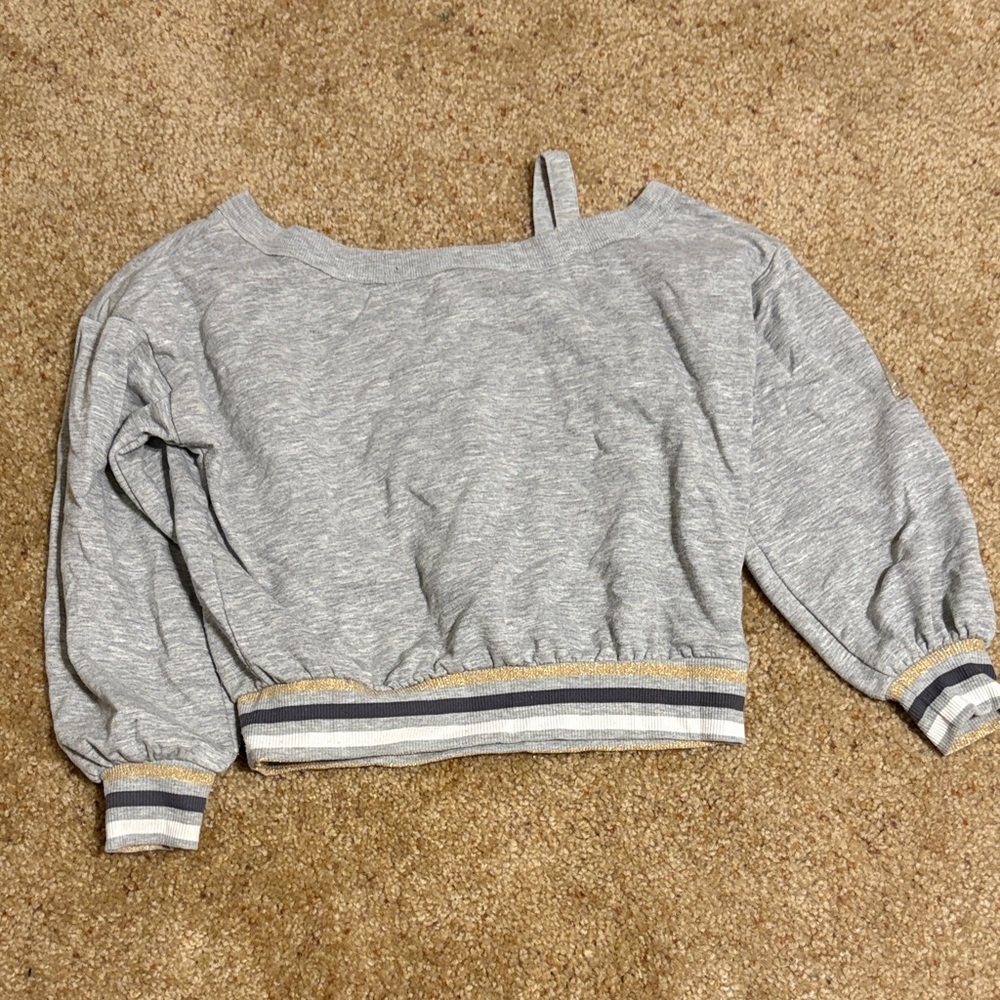 Jessica Simpson Light Gray Knit Top